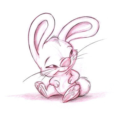 Drawing A Cartoon Rabbit Adorable Bunny Rabbit Character Concept Sketch by B Sleven