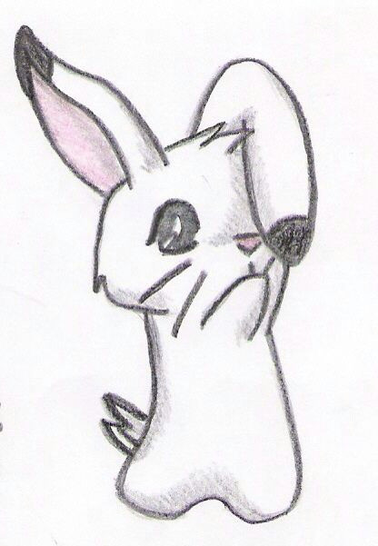 Drawing A Cartoon Rabbit Cute Bunny Drawing Doodles Cute Drawings Drawings Animal Drawings