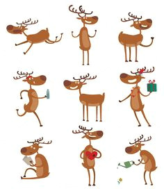 Drawing A Cartoon Reindeer 30 Best Deer Cartoon Images Geometric Animal Geometric Art Art