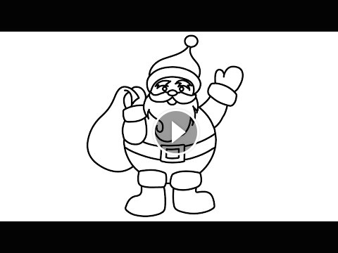 Drawing A Cartoon Santa Diy How to Draw Coloring Santa Claus Merry Christmas Drawing Santa