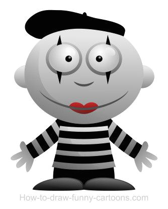 Drawing A Cartoon Smile Drawing A Mime Cartoon Coloring Pages Drawings Cartoon