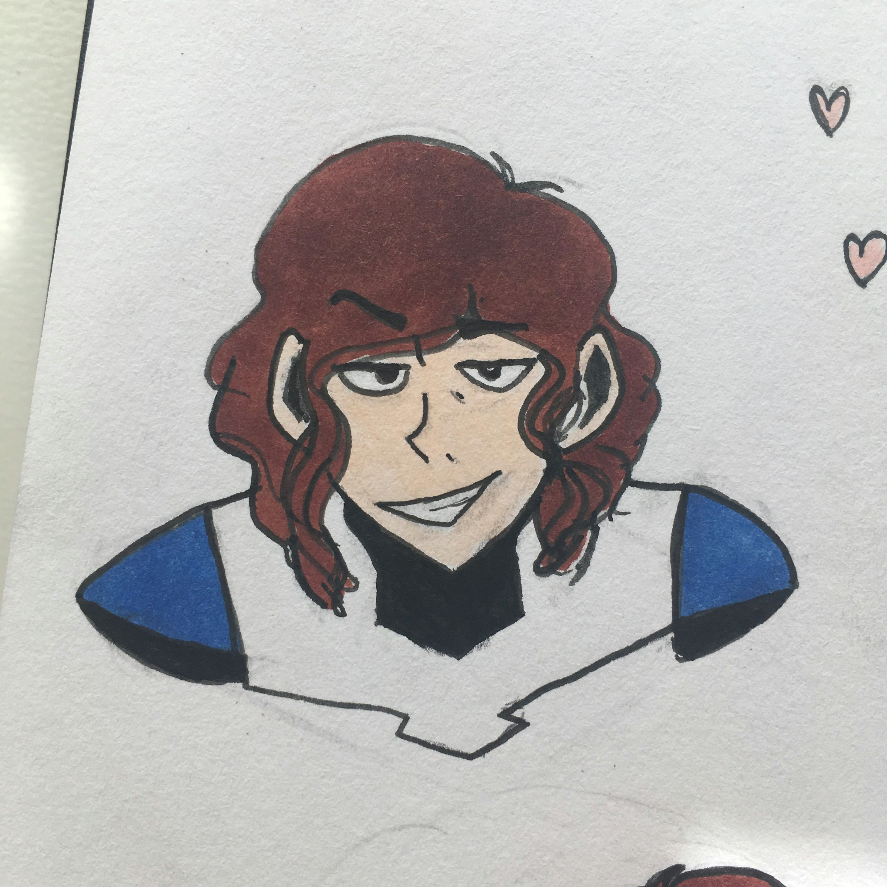 Drawing A Cartoon Smile Girl Lance Drawing Voltron Art by thedemimorgan A I Made by Me