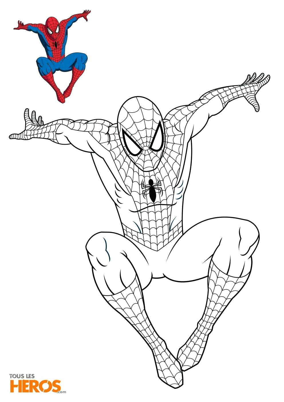 Drawing A Cartoon Spiderman Dessin Spiderman Le Meilleur De Coloriage De Spiderman Ic Book
