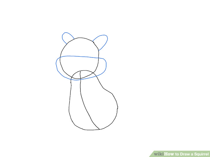 Drawing A Cartoon Squirrel 4 Easy Ways to Draw A Squirrel with Pictures Wikihow
