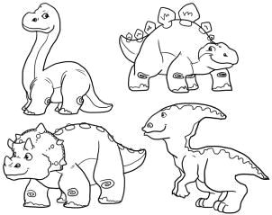 Drawing A Cartoon T-rex Cute Dinosaur Drawing 2015 Sunson Malvorlagen Pinterest