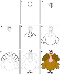 Drawing A Cartoon Turkey 252 Best How to Draw A Images In 2019 Easy Drawings How to