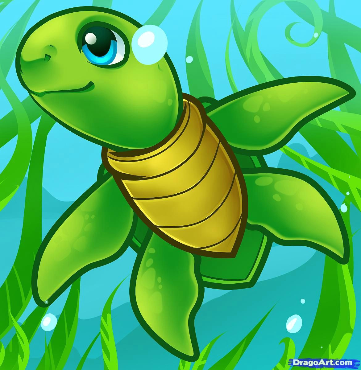 Drawing A Cartoon Turtle How to Draw A Sea Turtle Cartoon Sea Turtle Jillian Turtle