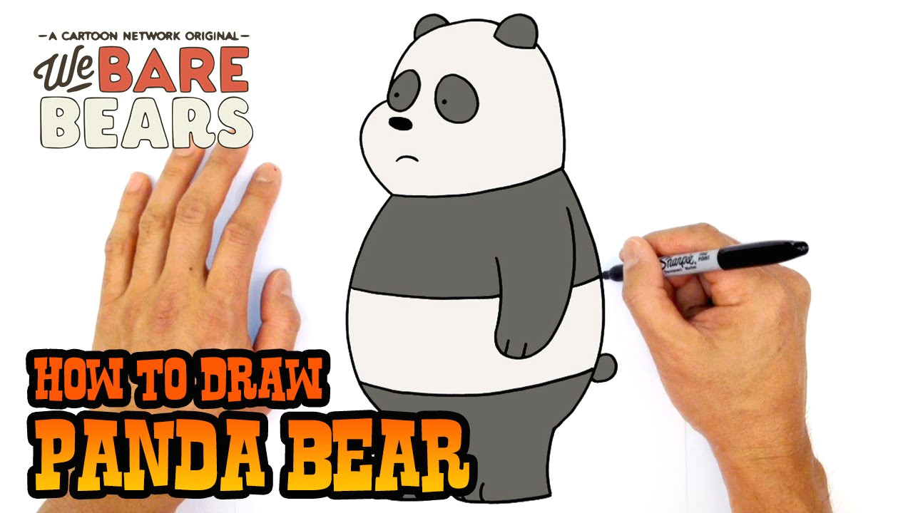 Drawing A Cat Youtube How to Draw Panda Bear We Bare Bears Youtube