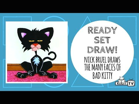 Drawing A Cat Youtube Ready Set Draw How to Draw Bad Kitty Youtube theme Bad Kitty