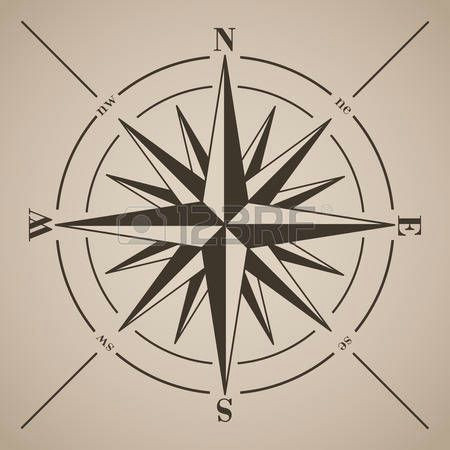 Drawing A Compass Rose Rosa De Los Vientos Ilustraci N Del Vector Photo Compass