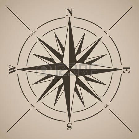 Drawing A Compass Rose Rosa De Los Vientos Ilustraci N Del Vector Photo Compass