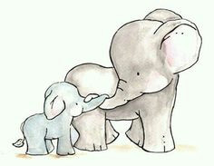 Drawing A Cute Elephant 15 Best Mom and Baby Elephant Images Baby Elephants Drawings
