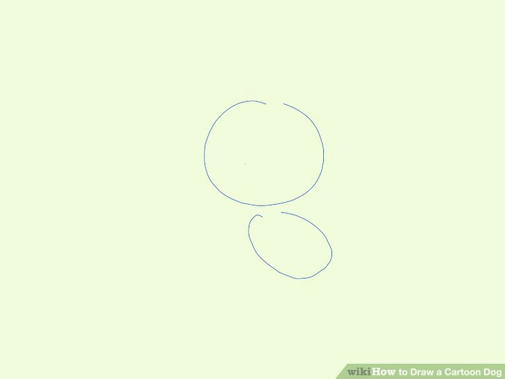 Drawing A Dog Using Circles 6 Easy Ways to Draw A Cartoon Dog with Pictures Wikihow