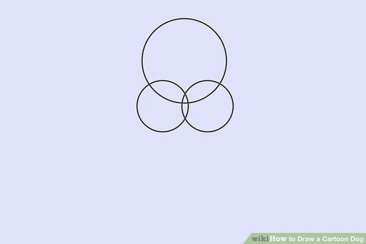 Drawing A Dog Using Circles 6 Easy Ways to Draw A Cartoon Dog with Pictures Wikihow