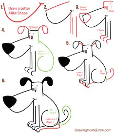 Drawing A Dog Using Shapes 1288 Best Basic Drawing Images Kid Drawings Art Education Lessons
