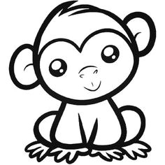 Drawing A Easy Monkey 8 Best Drawing Images On Pinterest Drawing Techniques Pencil