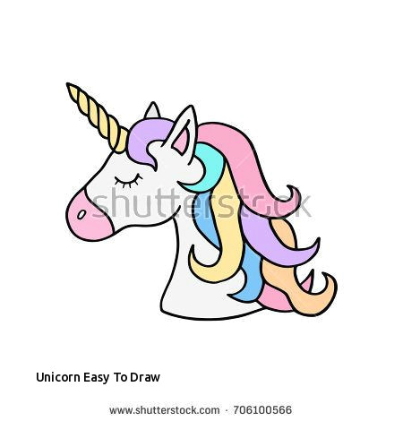 Drawing A Easy Unicorn Unicorn Easy to Draw Prslide Com