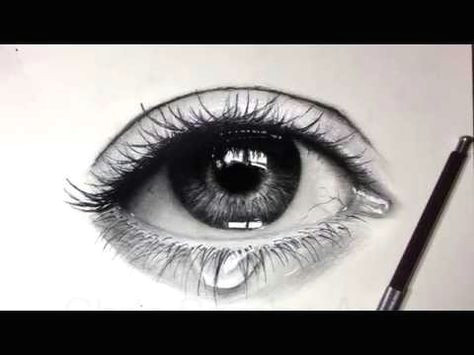 Drawing A Eye Tutorial Tutorial How to Draw Shade A Realistic Eye and Teardrop with