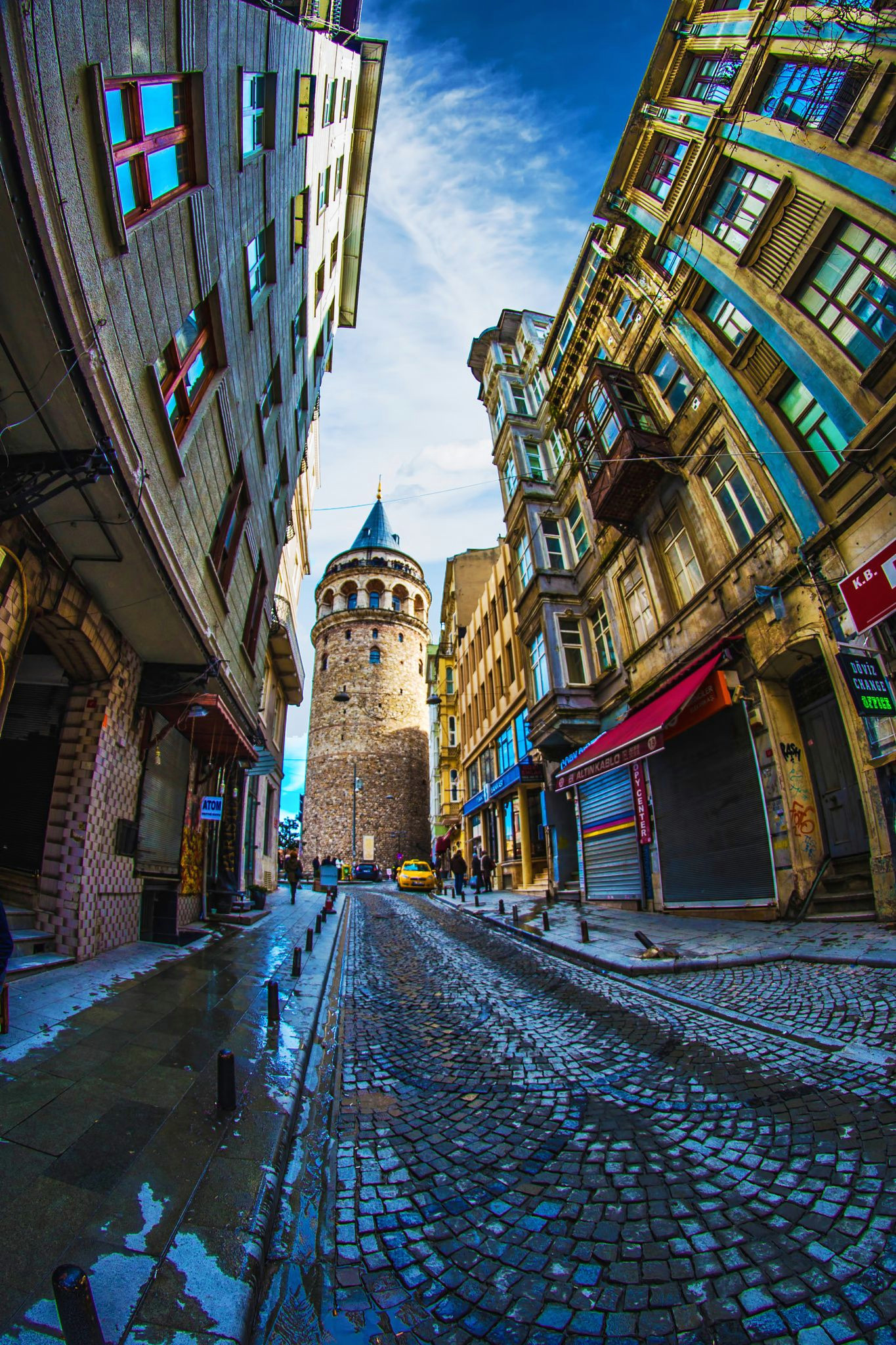 Drawing A Fish Eye G A L A T A Galata Galatakulesi istanbul Photography Clouds