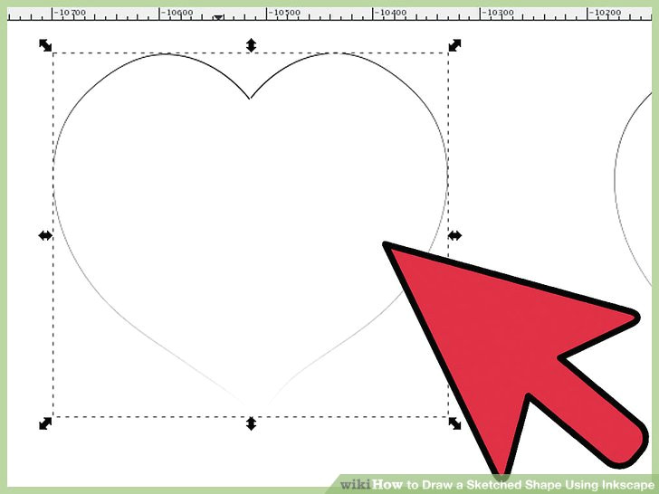 Drawing A Heart In Inkscape How to Draw A Sketched Shape Using Inkscape with Pictures