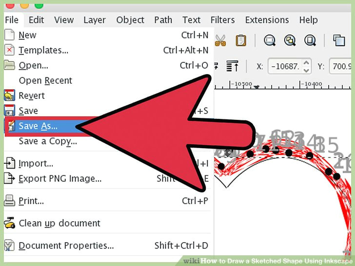 Drawing A Heart In Inkscape How to Draw A Sketched Shape Using Inkscape with Pictures