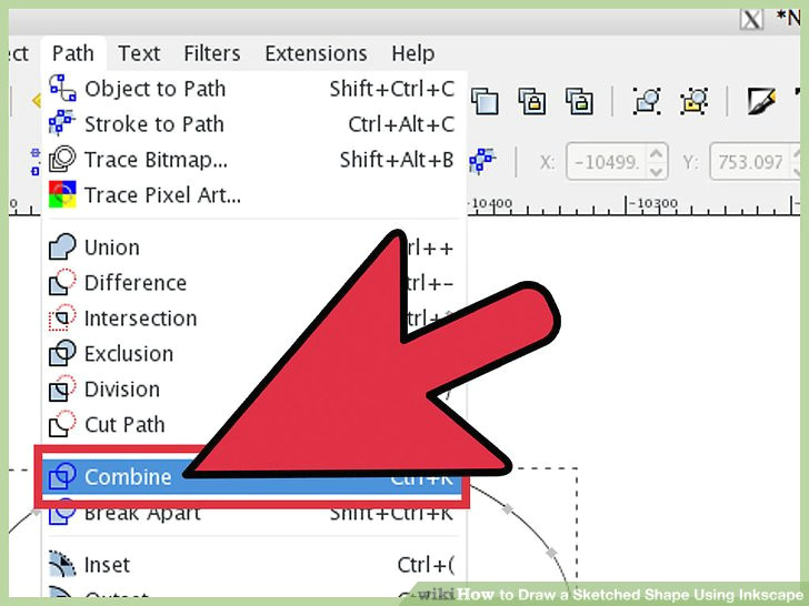 Drawing A Heart In Inkscape How to Draw A Sketched Shape Using Inkscape with Pictures