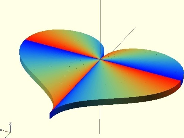 Drawing A Heart In Processing Bezier Heart In Openscad by Williamaadams Thingiverse