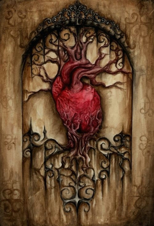 Drawing A Heart On Window Puerta Del Coraza N Hearts Pinterest Medieval Tattoo and Tatting