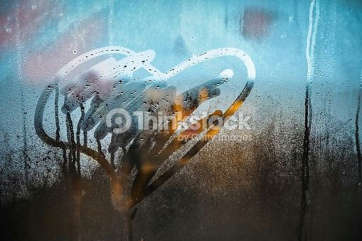 Drawing A Heart On Window Stock Photo Heart Drawing On Window Li Title Pics Pinterest