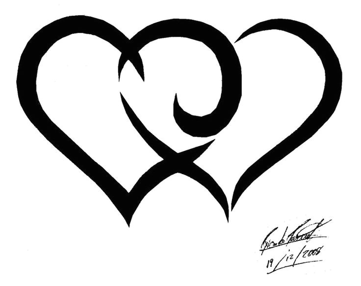 Drawing A Heart Symbol Tribal Hearts by songue On Deviantart Tattoos Tattoos Tribal