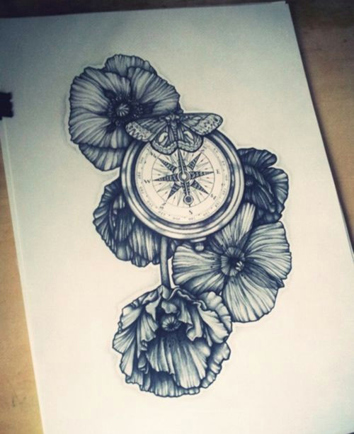 Drawing A Heart with A Compass Pin by Amanda Baker On Tattoo Pinterest Tattoo Compass Tattoo
