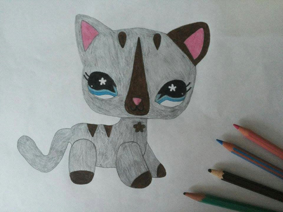 Drawing A Lps Cat Lps Rysunek Shorthair 468 Youtube