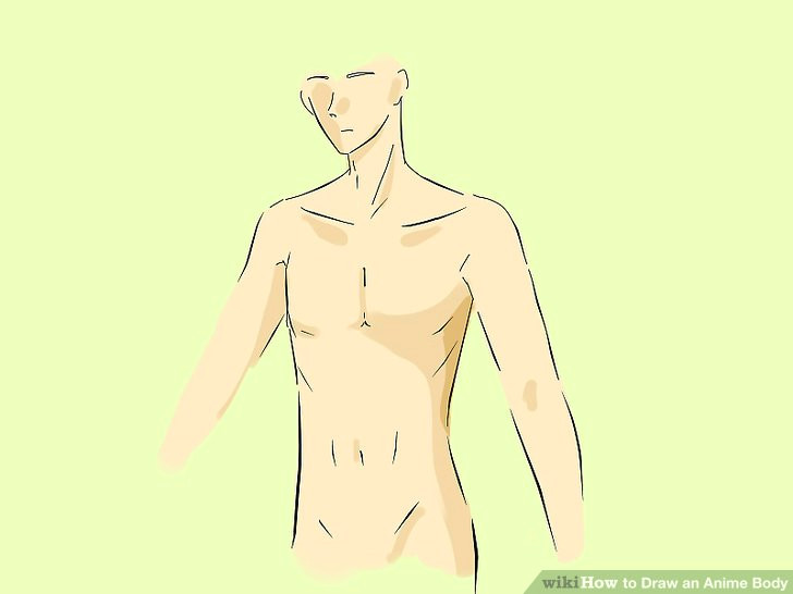Drawing A Male Anime Body 5 Ways to Draw An Anime Body Wikihow