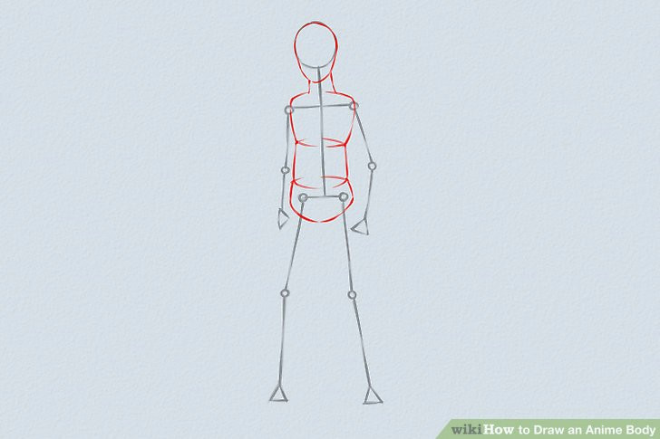 Drawing A Male Anime Body 5 Ways to Draw An Anime Body Wikihow