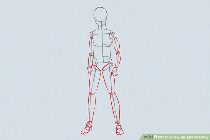 Drawing A Male Anime Body 5 Ways to Draw An Anime Body Wikihow