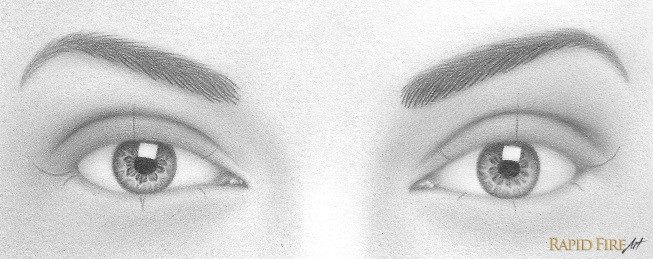 Drawing A Realistic Eye for Beginners How to Draw A Pair Of Realistic Eyes Rapidfireart
