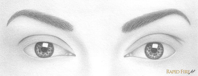 Drawing A Realistic Eye Step by Step How to Draw A Pair Of Realistic Eyes Rapidfireart