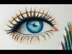 Drawing A Realistic Eye with Colored Pencils 194 Best Colored Pencil Facial Features Hair Images Drawing Tips