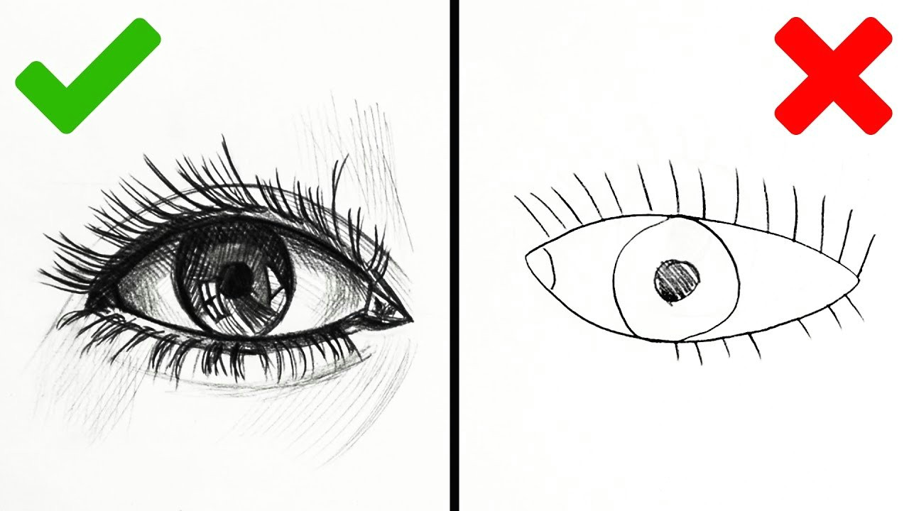 Drawing A Realistic Eye Youtube 22 Absolutely Brilliant Drawing Tips for Beginners Youtube
