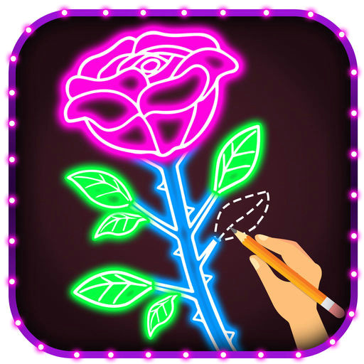Drawing A Rose Beginners How to Draw Glow Flower Step by Step for Beginners by Pravin Gondaliya