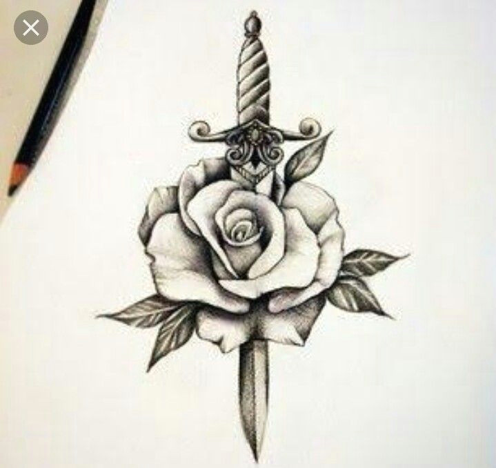 Drawing A Rose Tattoo Tattoosformenunique Tattoo Tattoos Rose Tattoos Tattoo Designs