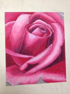 Drawing A Rose with Oil Pastels Oil Pastel Paintings Oil Pastels Flower Valentine Rose Eric