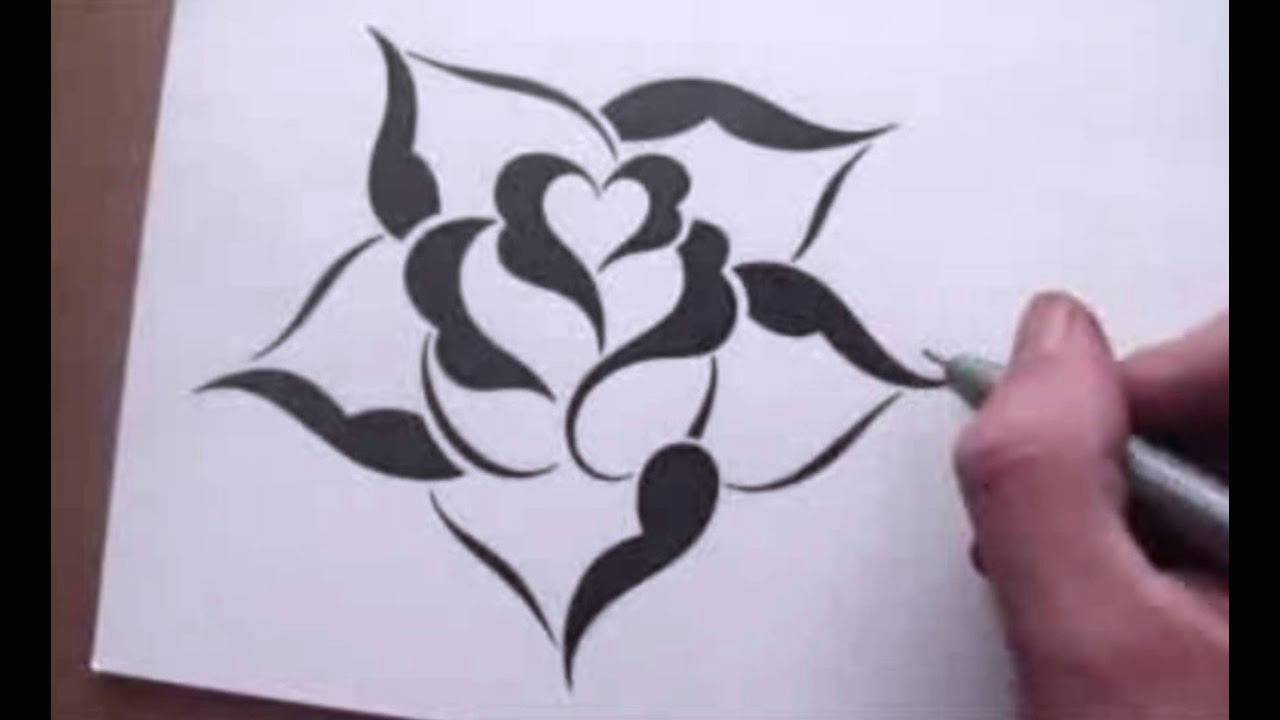 Drawing A Rose Youtube Knumathise Rose Drawing Images