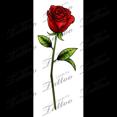 Drawing A Single Rose Sbink Single Red Rose Tattoo Ideas Tattoos Rose Tattoos Single
