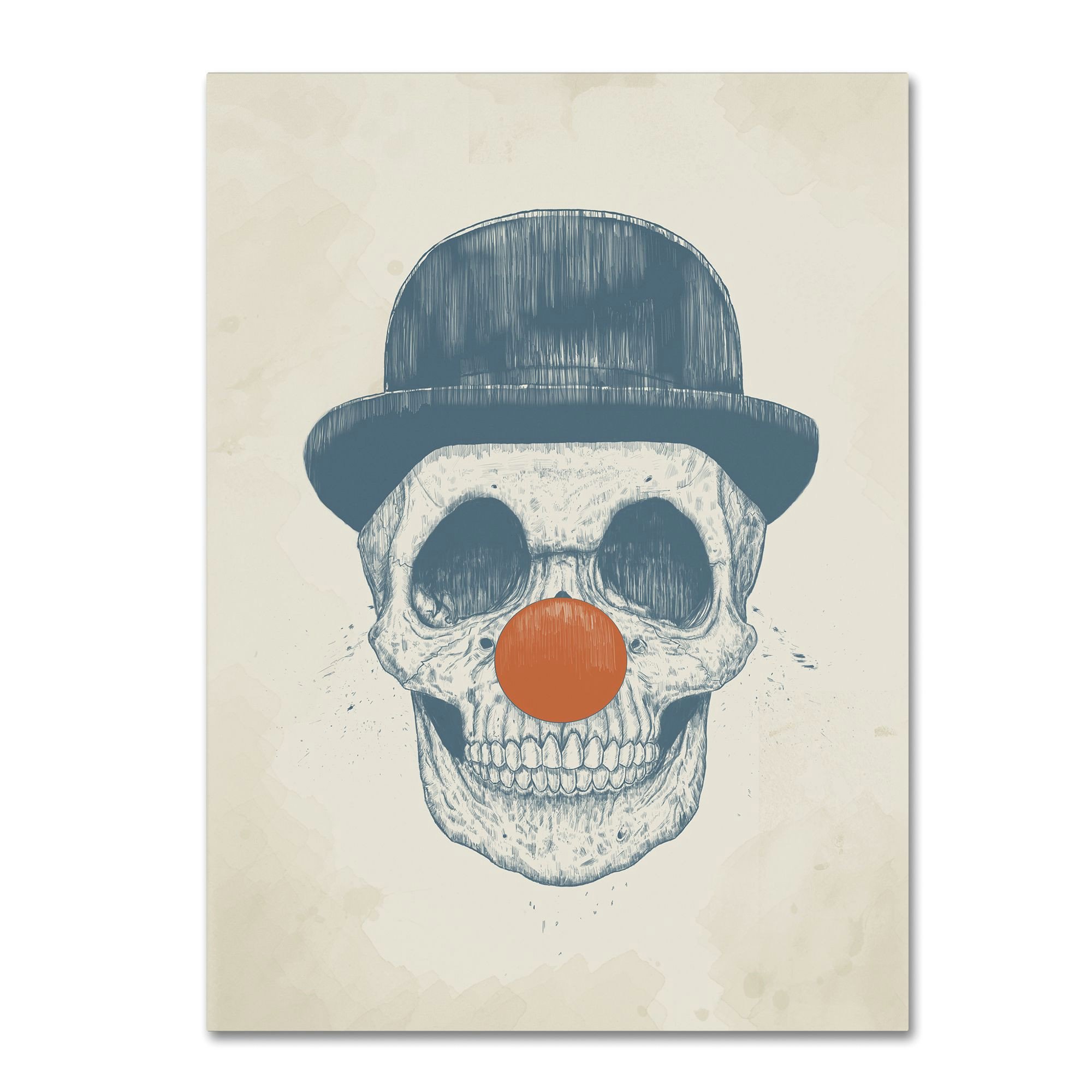 Drawing A Skull In Illustrator This Ready to Hang Gallery Wrapped Art Piece Features A Drawing Of