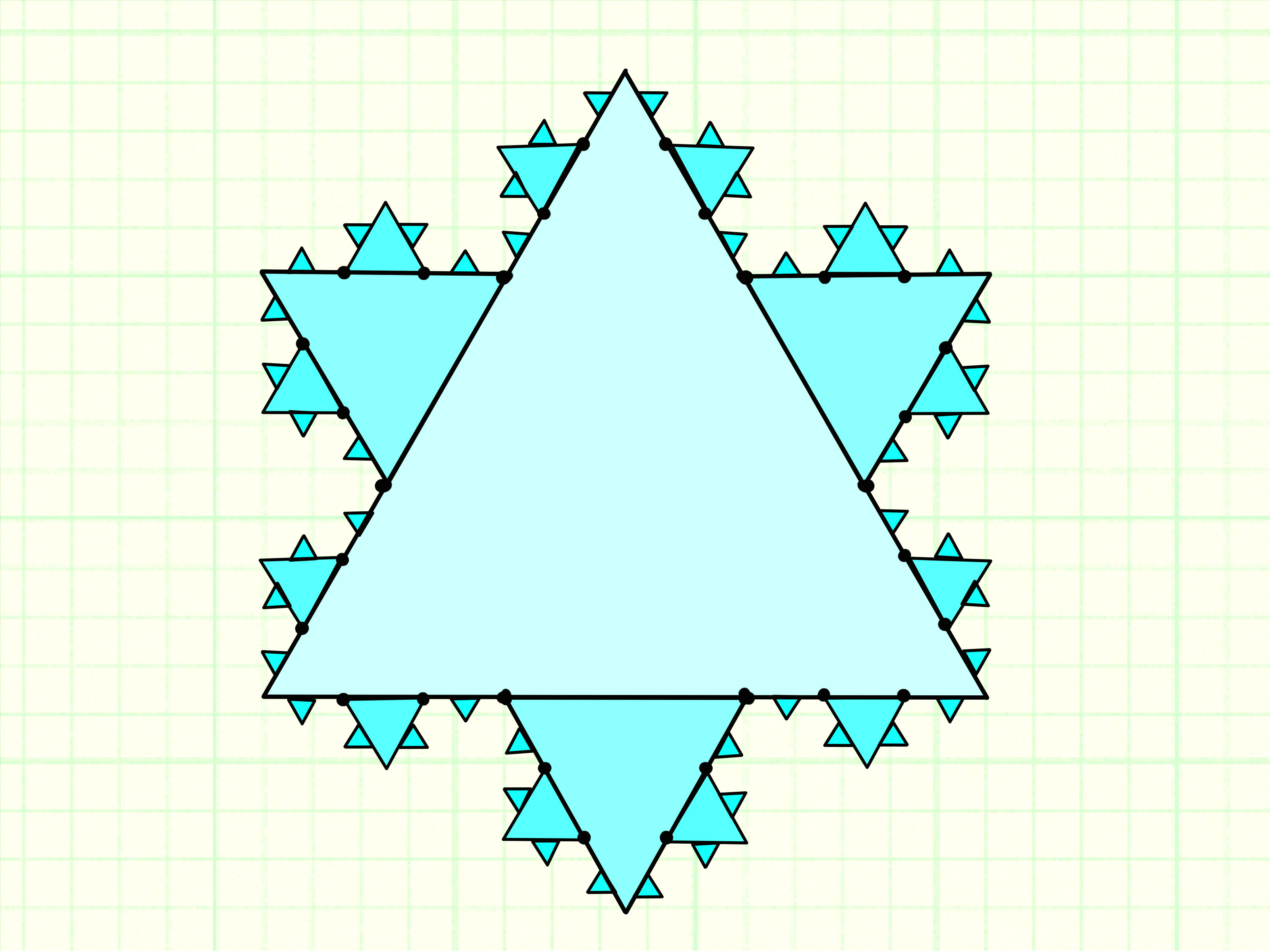 Drawing A Snowflake How to Draw the Koch Snowflake 7 Steps with Pictures Wikihow