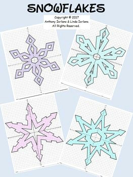 Drawing A Snowflake Snowflake Bundle Mystery Pictures 4 Quadrants Science Student