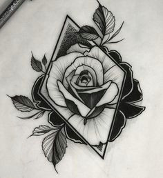 Drawing A Traditional Rose Neo Traditional Rose Google Search Art Tattoos Tattoo Designs