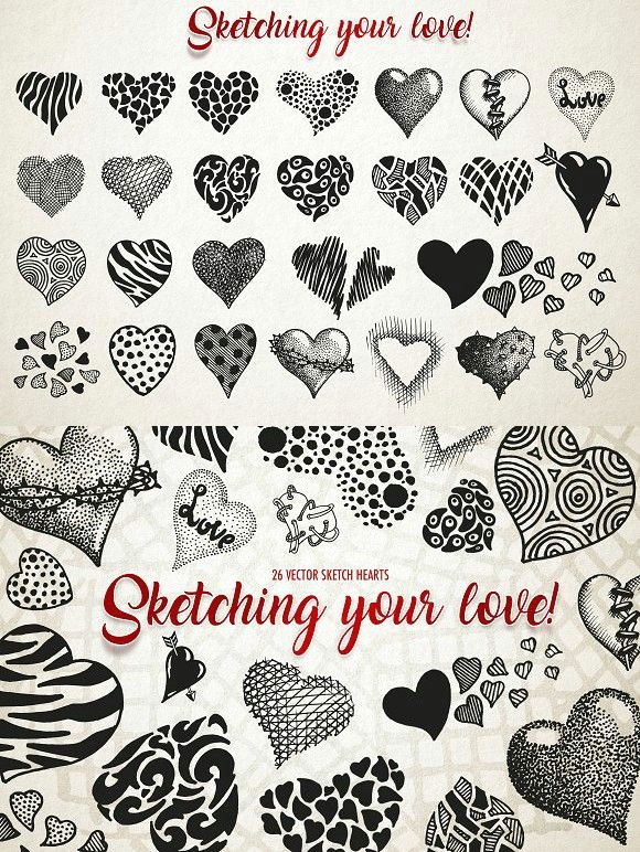 Drawing A Vector Heart Vector Sketch Hearts Best Objects Pinterest Objects Sketches