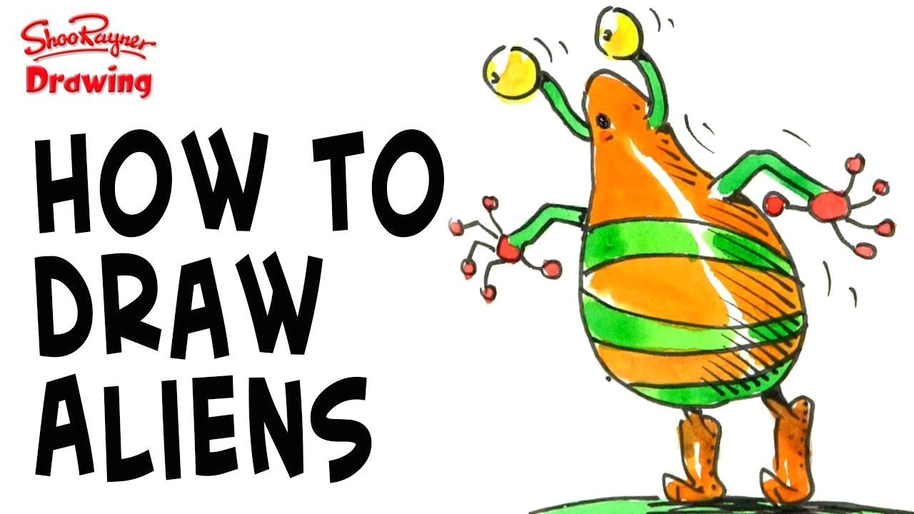 Drawing Alien Cartoon How to Design and Draw Cute Aliens Comics Ideas for the Lesson
